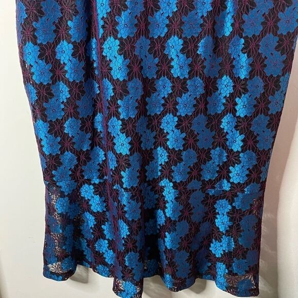 Marina Kaneva Plus Size Floral Lace Dress Size 18 - Picture 4 of 10